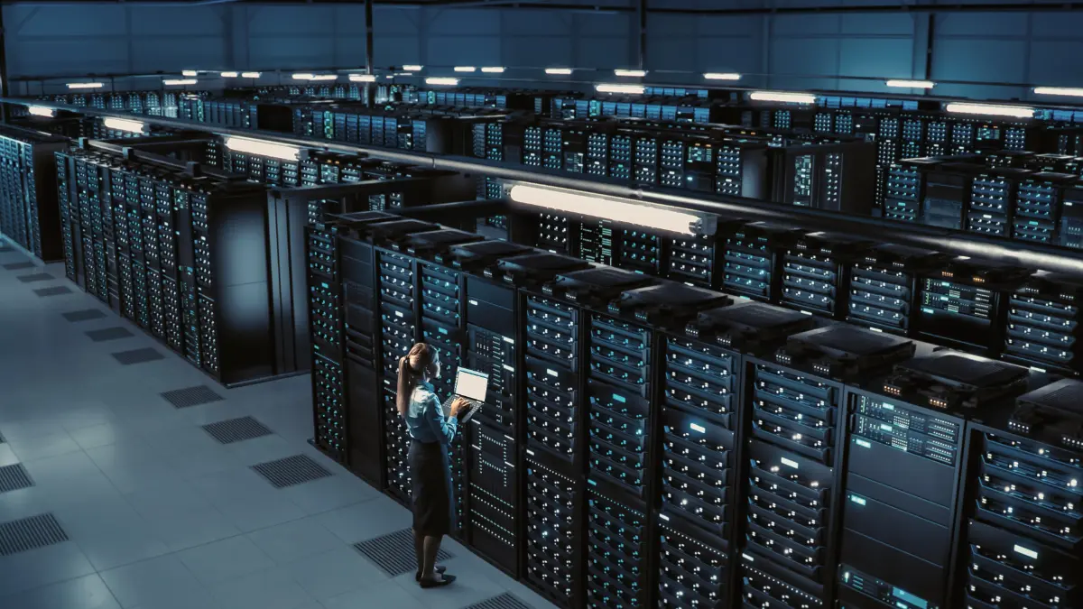 Datacenter Infrastructure with Sepia Filter