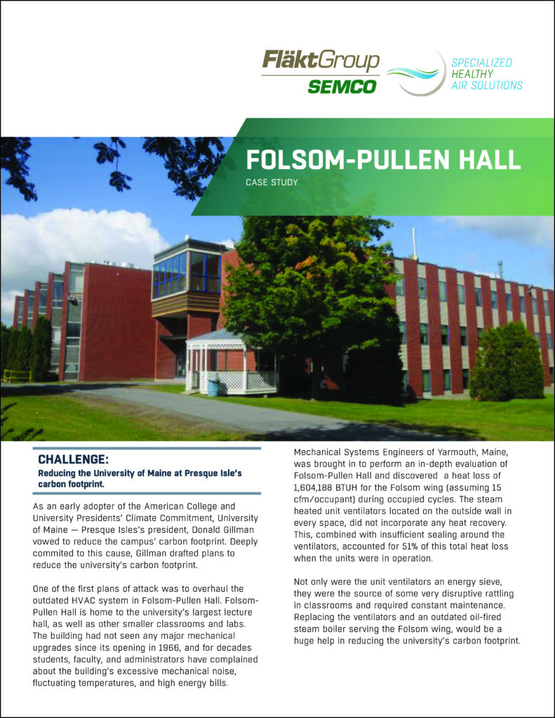 Folsom Pullen Hall Case Study
