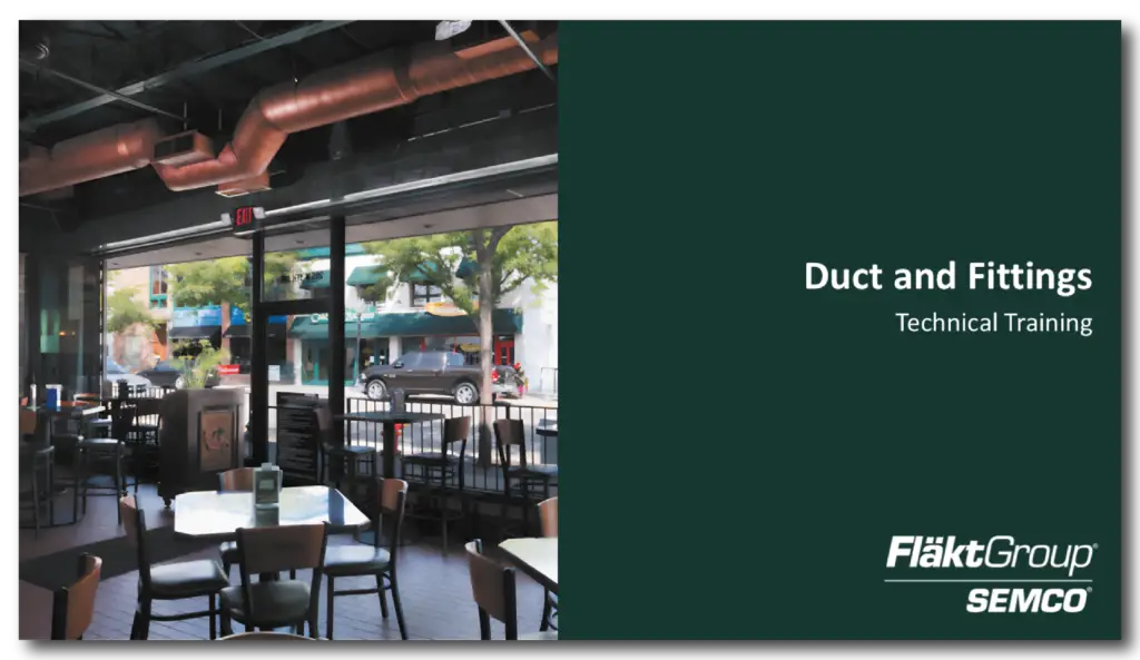 Duct and Fittings Technical Presentation