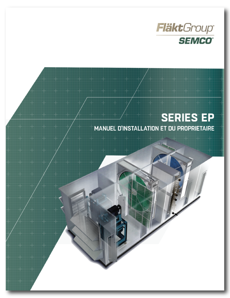 EP Series Installation & Owner's Manual - French