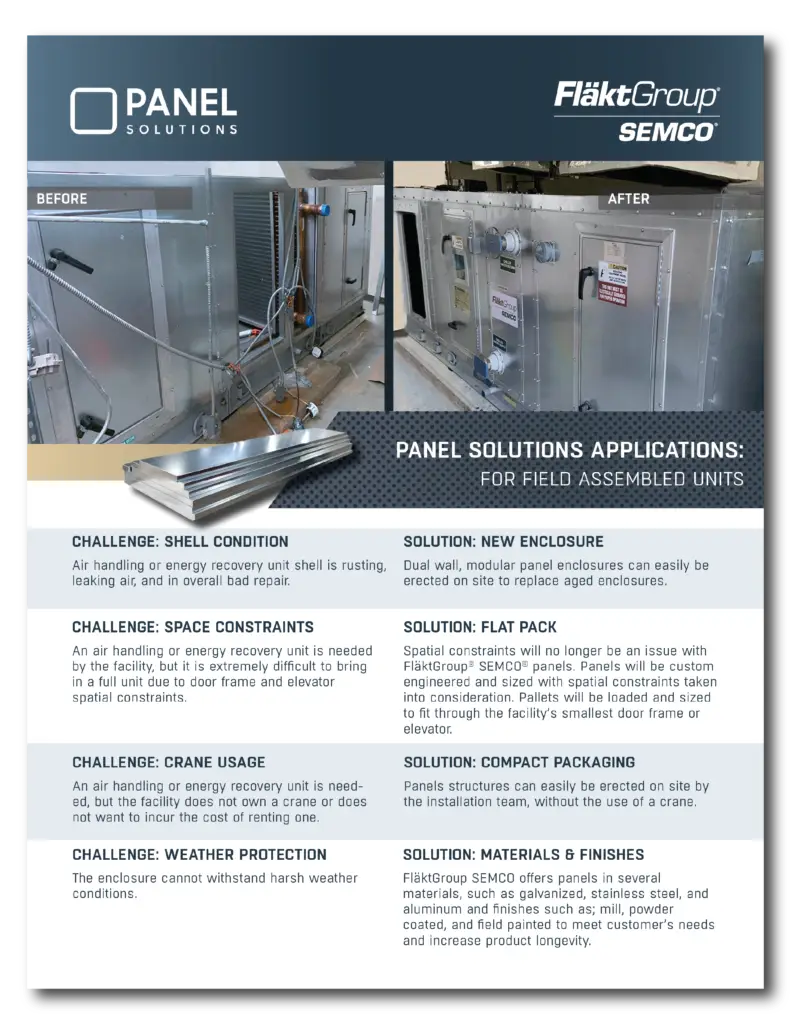 Panel Solutions - Field Assembled Cutsheet
