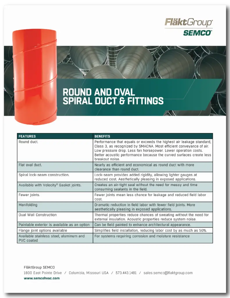 Duct and Panels Features & Benefits
